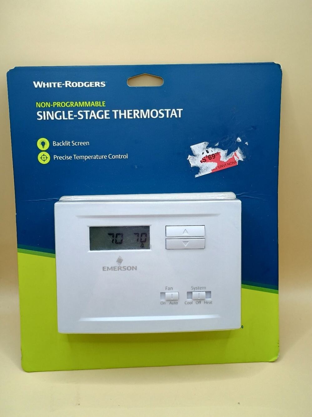 White-Rodgers NP110 Non-Programmable Single Stage Thermostat